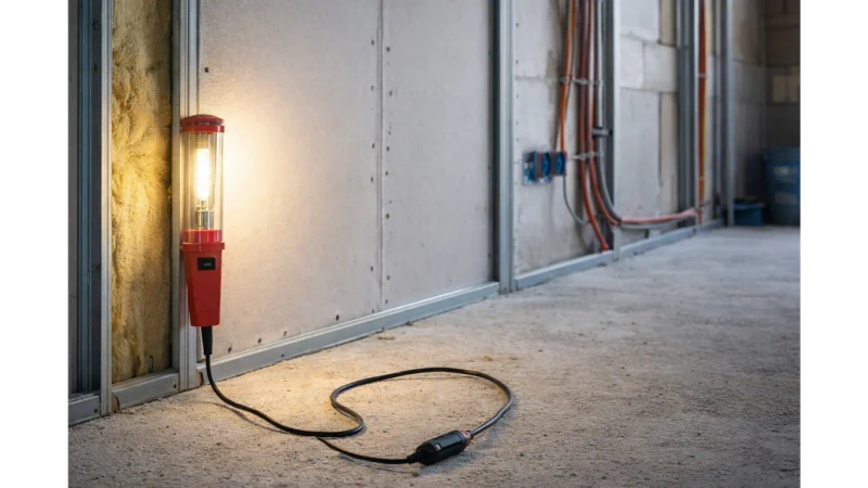 Lampe baladeuse de chantier : comparatif et normes