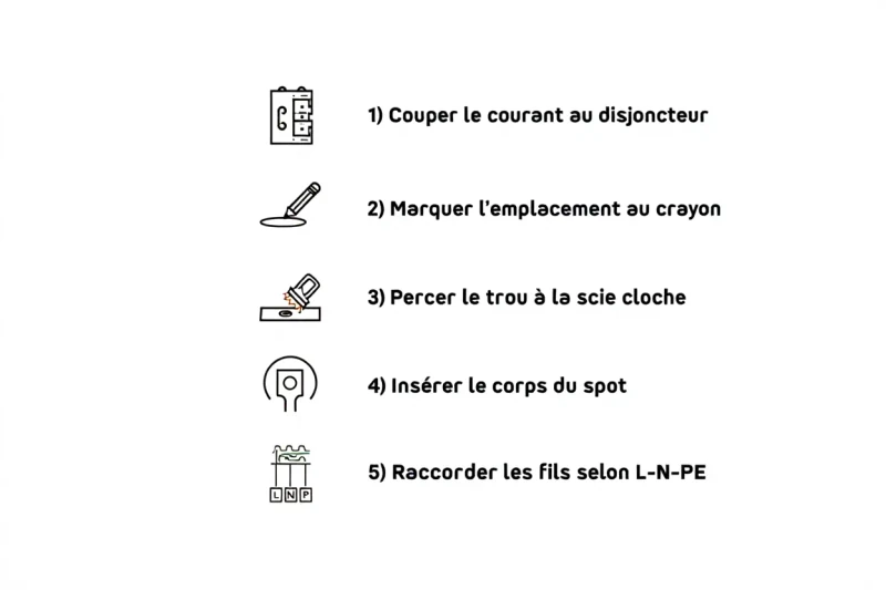 Scie cloche diamètre spot encastrable : le bon choix