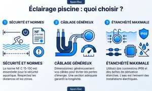 Éclairage piscine design : 12 marques à connaître