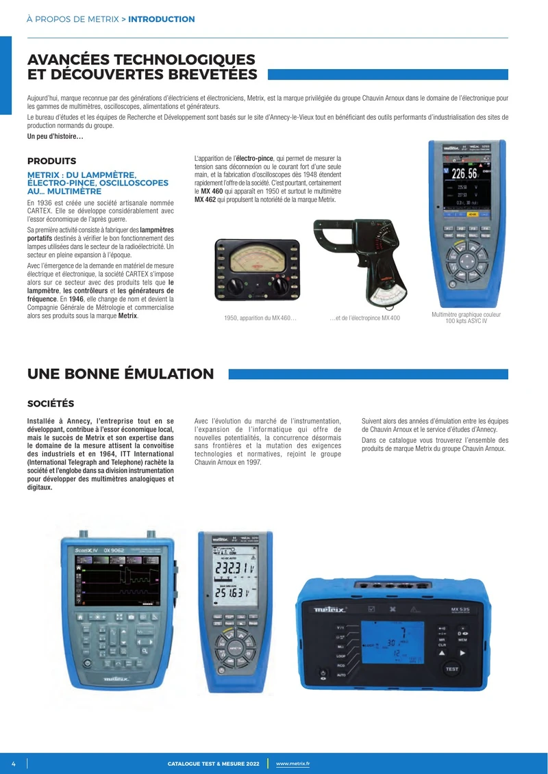 Metrix : histoire de la marque