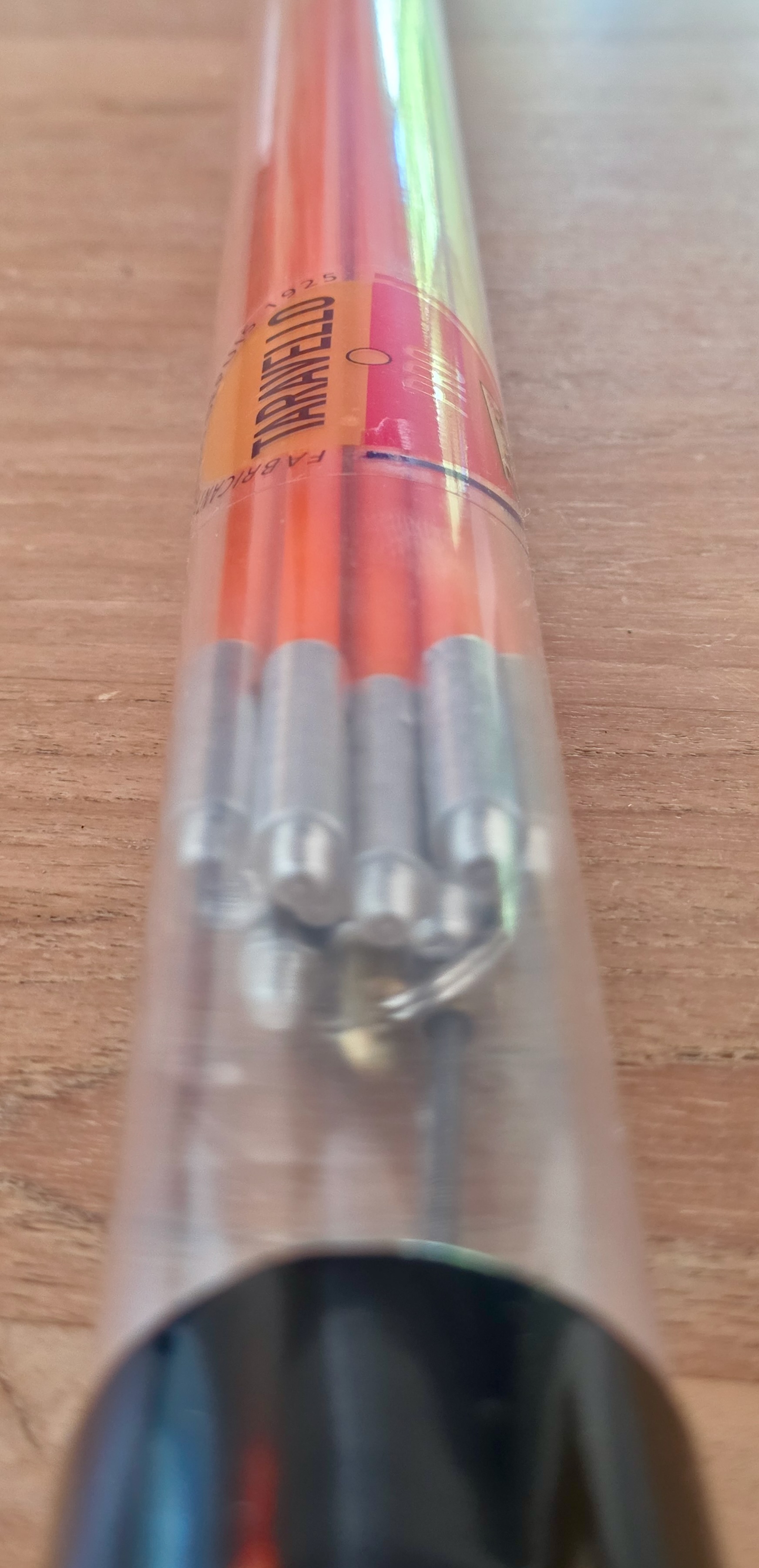 Taravello Pro Einziehstäbe aus Glasfaser mit Metallenden im transparenten Aufbewahrungsrohr