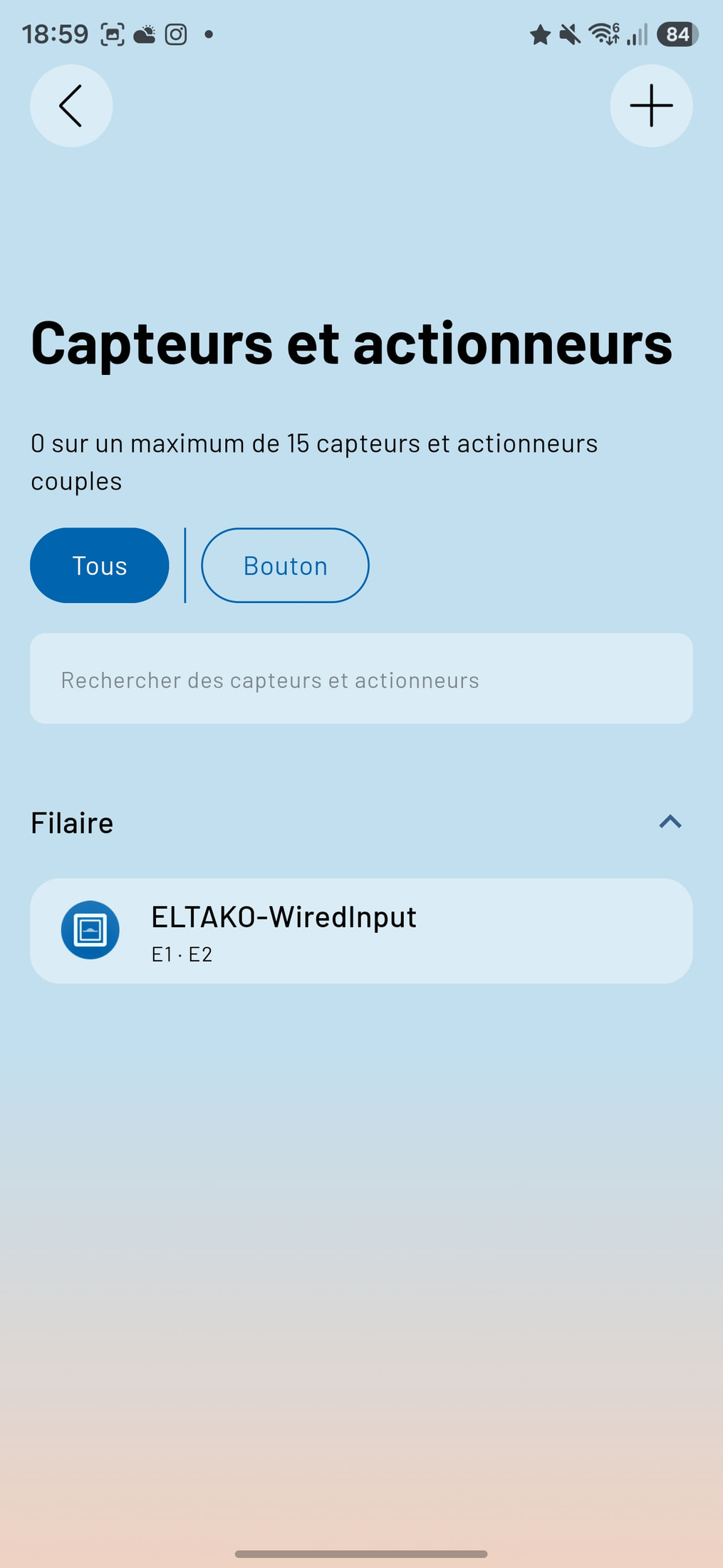 Confirmation de l’association réussie du module Eltako ESR64NP-IPM au réseau
