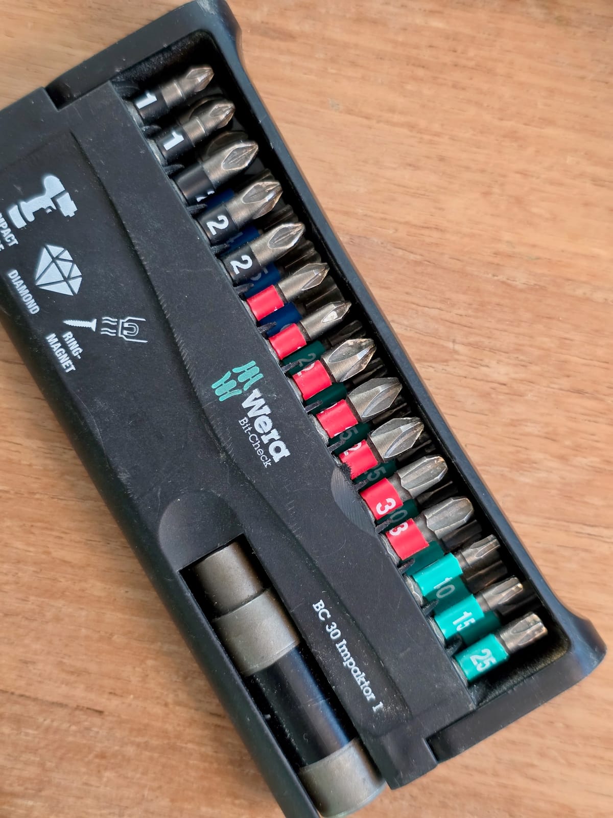 Boîte de rangement Wera Bit-Check BC 30 fermée