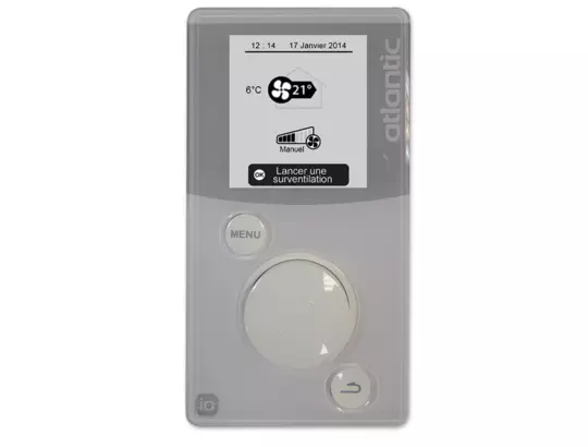 Télécommande sans fil Atlantic Optimocosy avec écran et molette de navigation
