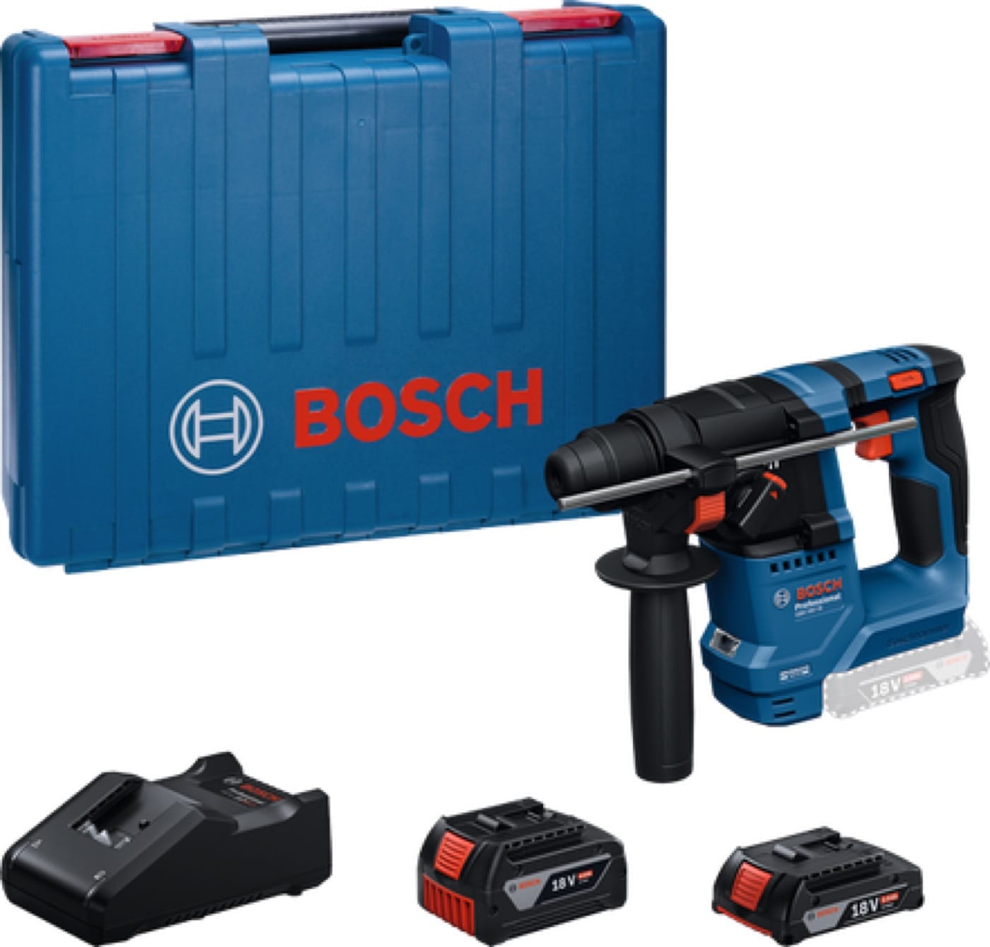 Perforateur sans fil Bosch Professional GBH 18V-18, de la gamme bleue