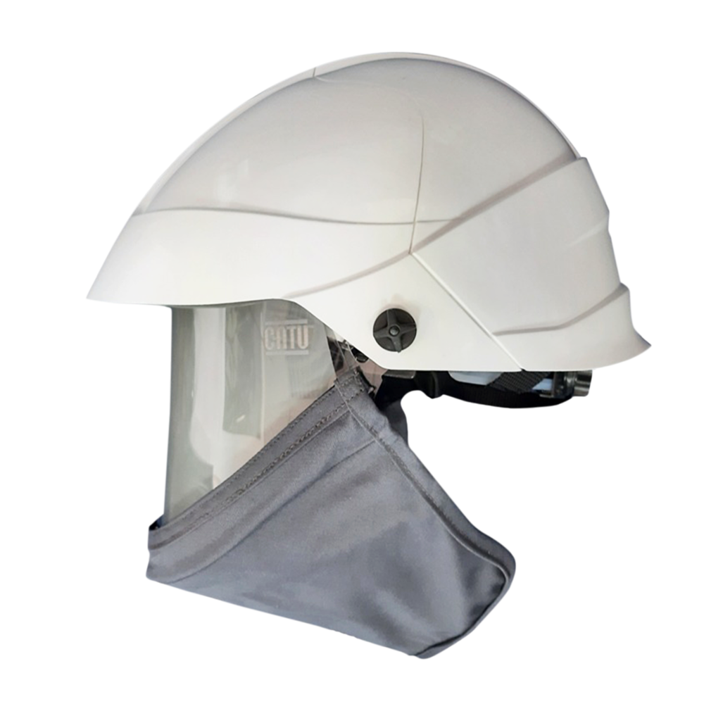Casque Catu MO-180-ARC12 avec écran facial et protection du cou