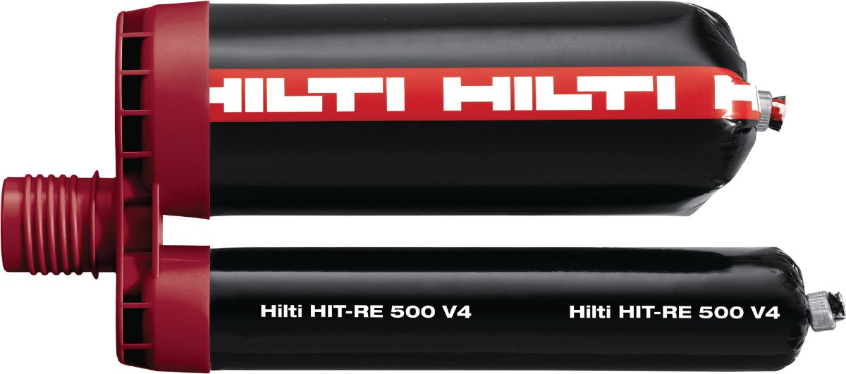 Résine époxy Hilti HIT-RE 500 V4 présentée par le fabricant