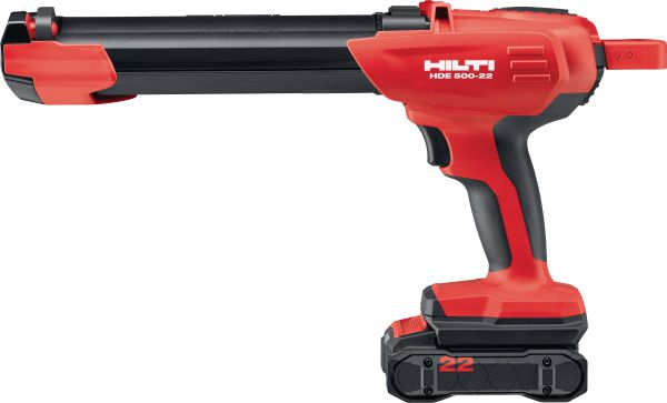 Pince d’injection sans fil Hilti HDE 500-22 avec cartouche de résine