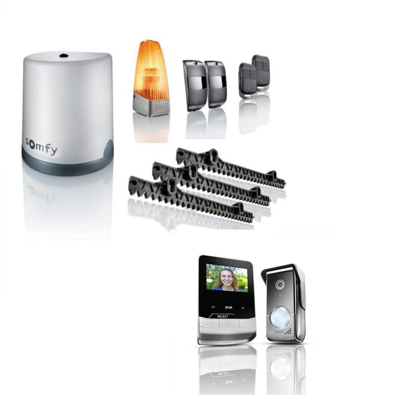 Kit de motorisation Somfy Freevia Essential pour portail coulissant résidentiel