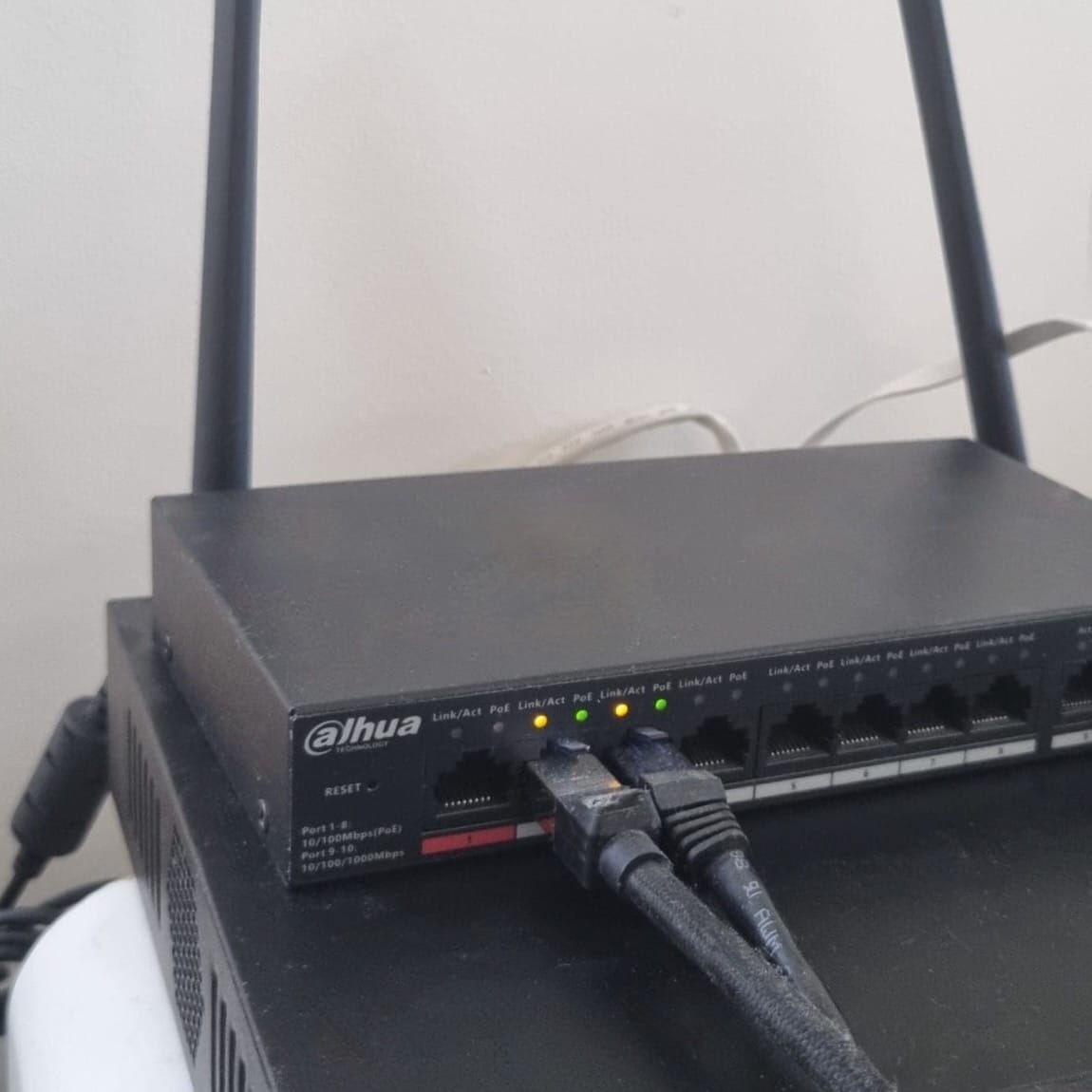 Switch et station NVR Dahua pour vidéosurveillance