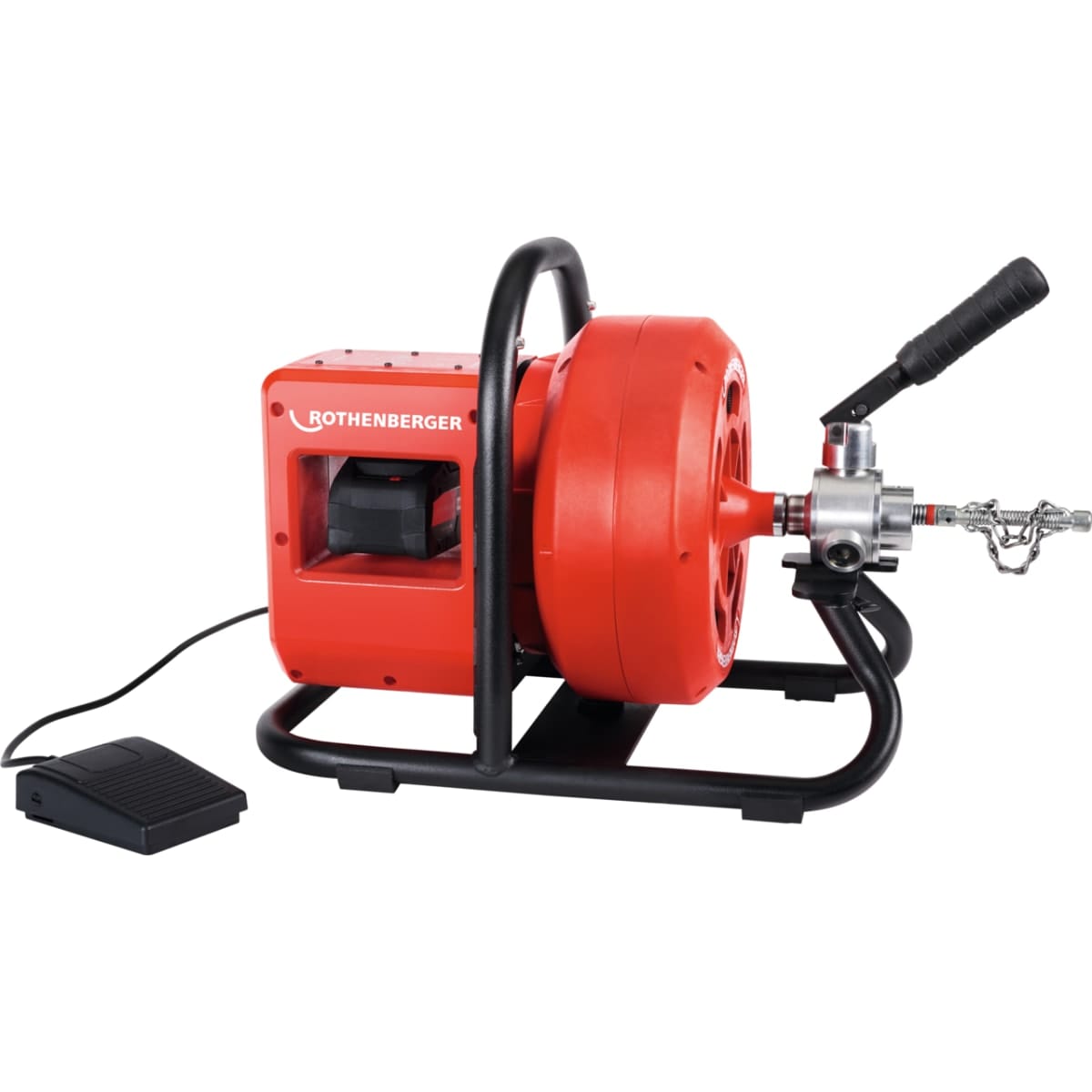 Rothenberger RODRUM VarioClean, machine à tambour compacte sur batterie pour canalisations de 40 à 100 mm