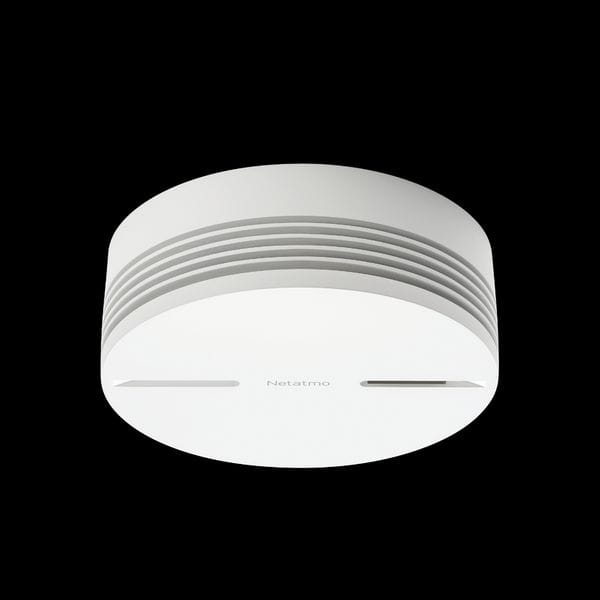 Détecteur de fumée connecté Netatmo vu de face
