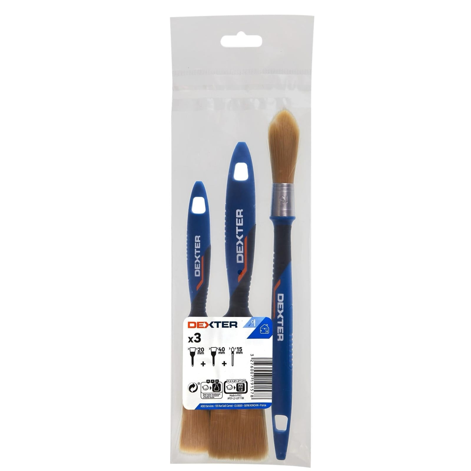 Assortiment de forets Dexter en 25 pièces vendu chez Leroy Merlin
