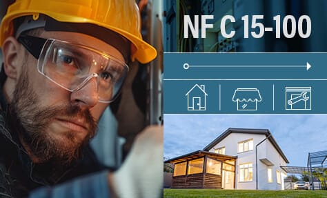 Visuel Legrand consacré à la norme NF C 15-100 pour l’installation électrique d’un logement