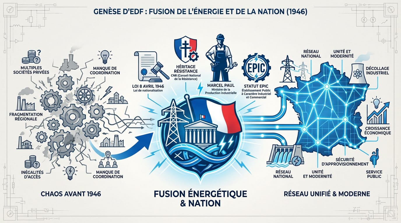 Repères historiques sur la création et l’évolution d’EDF