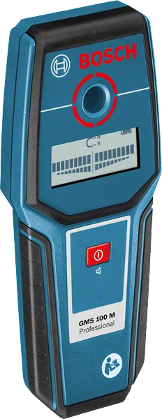 Détecteur Bosch GMS 100 M au boîtier noir et jaune compact