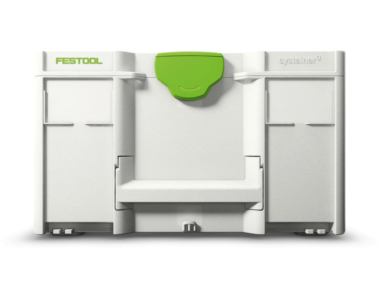 Systainer Festool empilés les uns sur les autres, illustration du système de rangement modulaire