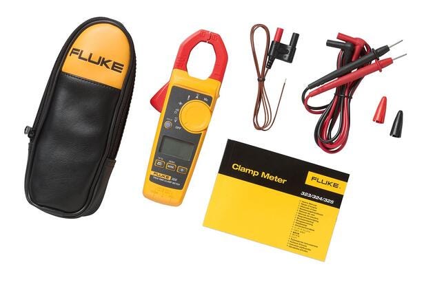 Pince multimètre Fluke 325 avec cordons de mesure et sacoche