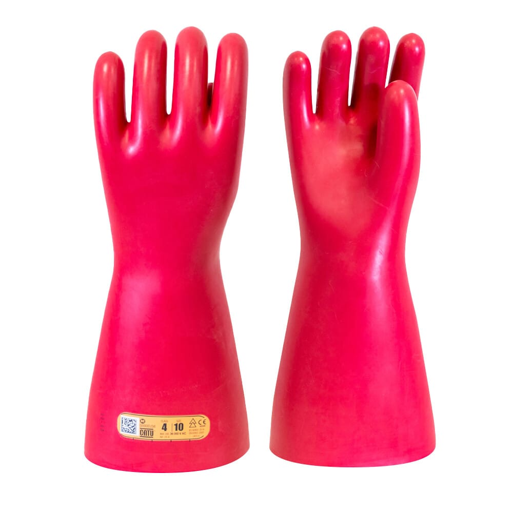 Gants isolants Catu CG-4 en latex bicolore, classe 4
