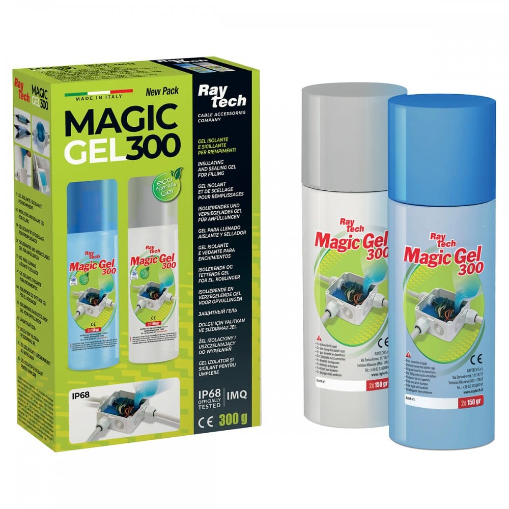 Pack de gel isolant Magic Gel 300 Raytech en deux flacons de 150 ml, photo produit Bricozor