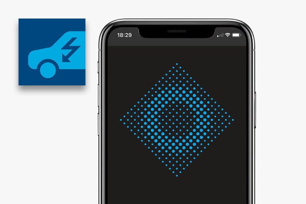 Application mobile Hager Charge utilisée pour configurer une borne witty