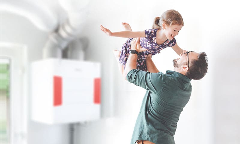 Illustration Helios de la ventilation avec récupération de chaleur pour logement