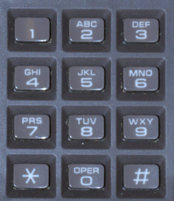 Clavier à code utilisé pour illustrer les commandes d’accès