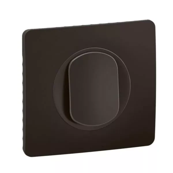Interrupteur ou va-et-vient Legrand Céliane noir avec plaque