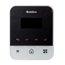 Télécommande filaire Aldes EasyHOME SensAIR associée au système de ventilation