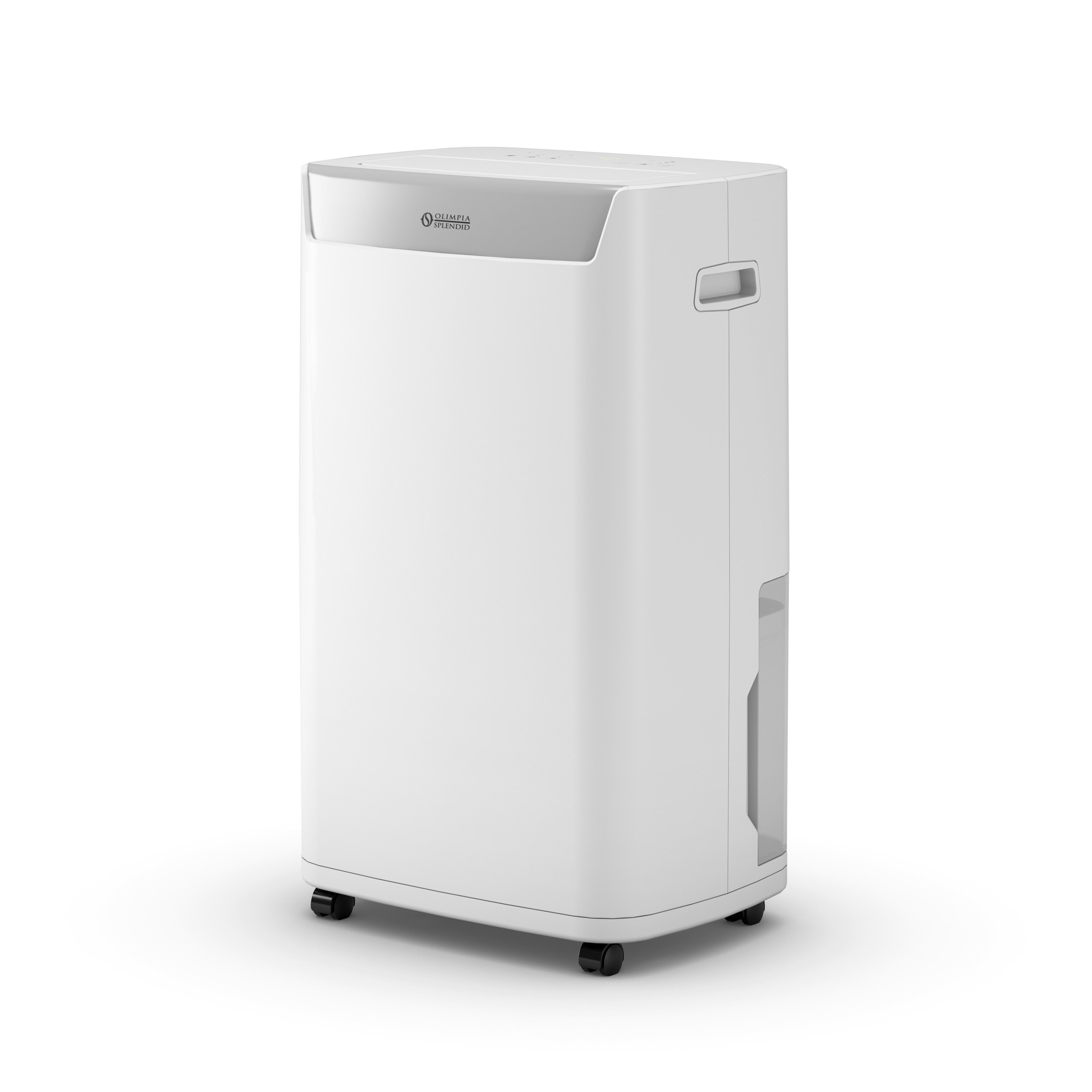 Déshumidificateur blanc Aquaria S1 d’Olimpia Splendid, photographié par le fabricant