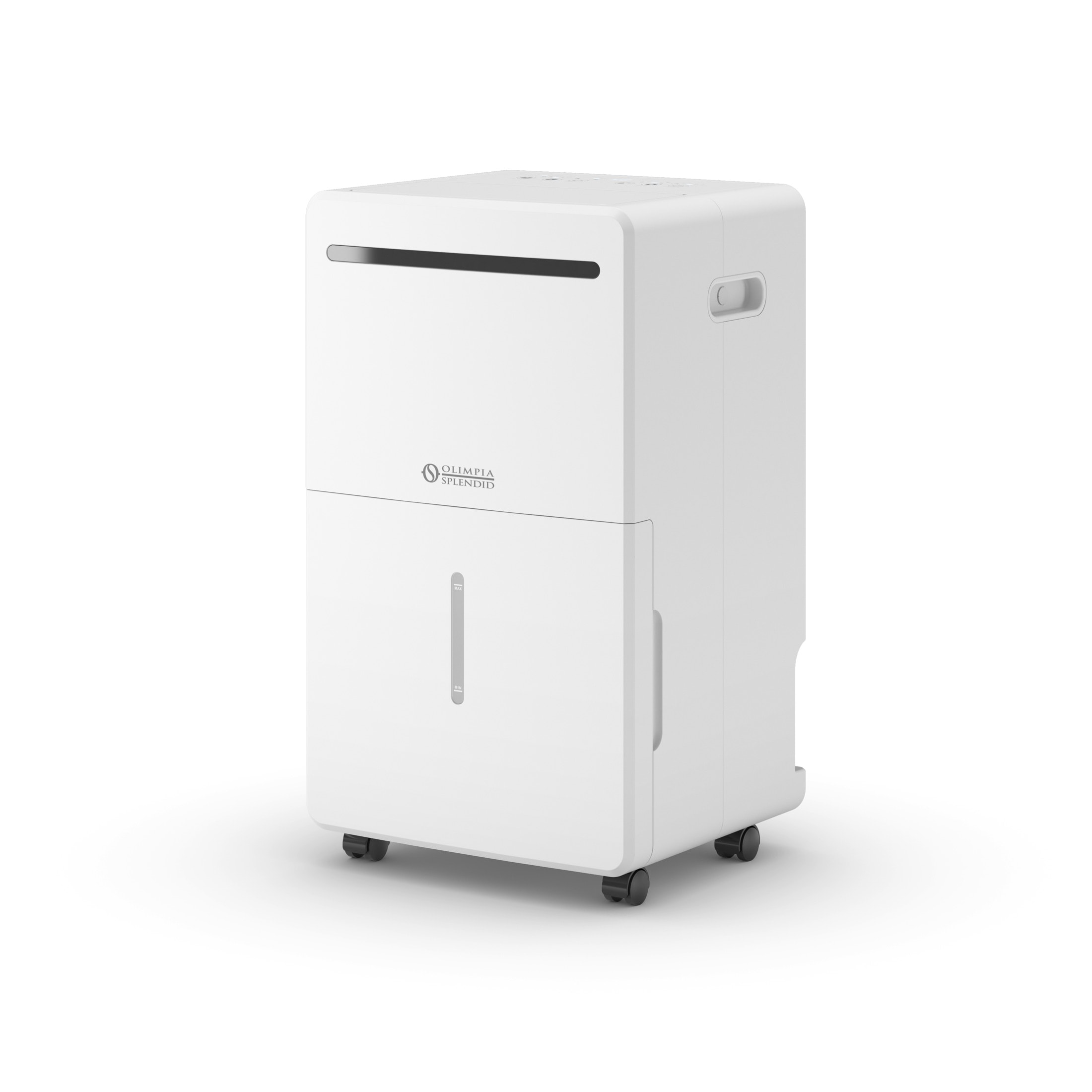 Déshumidificateur Aquaria S2 40 d’Olimpia Splendid, présenté par le fabricant sur fond neutre