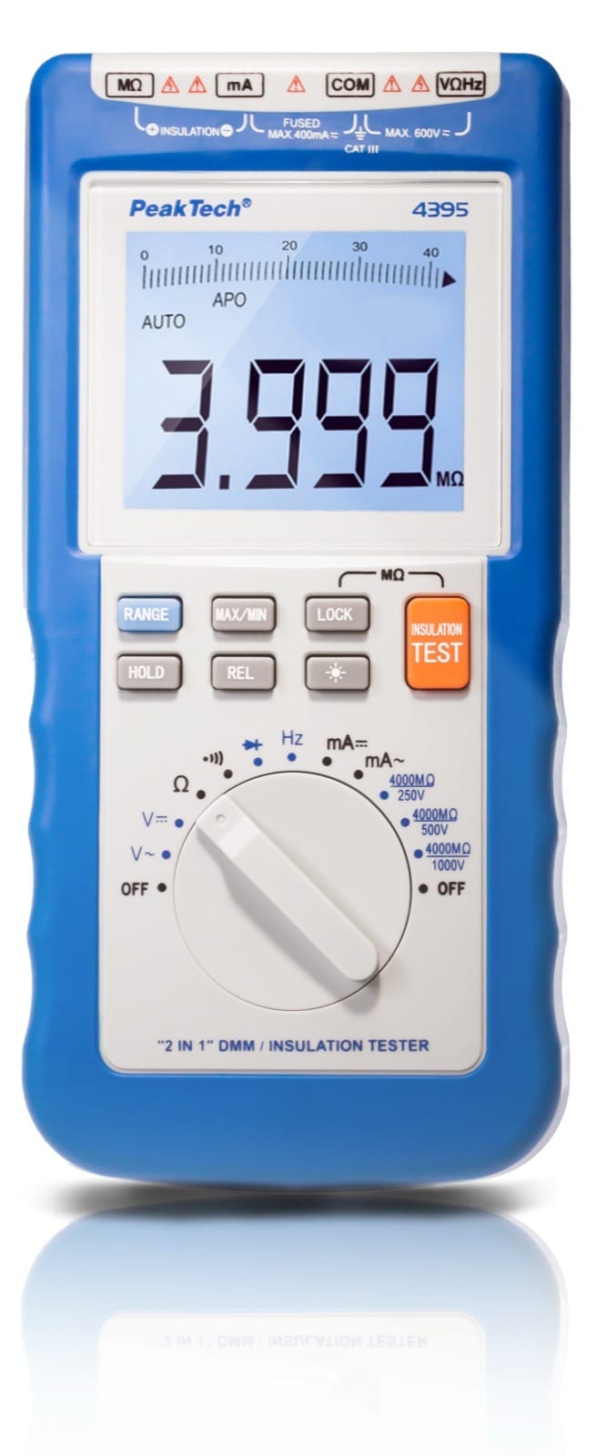 Multimètre avec testeur d’isolement PeakTech P 4395