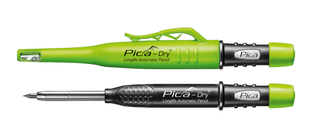 Pica Dry 3030 présenté par le fabricant, porte-mine de chantier