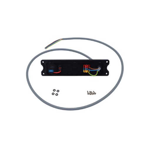 Kit technique Ventilairsec Cave avec façade, potentiomètre, résistance, visserie et câble