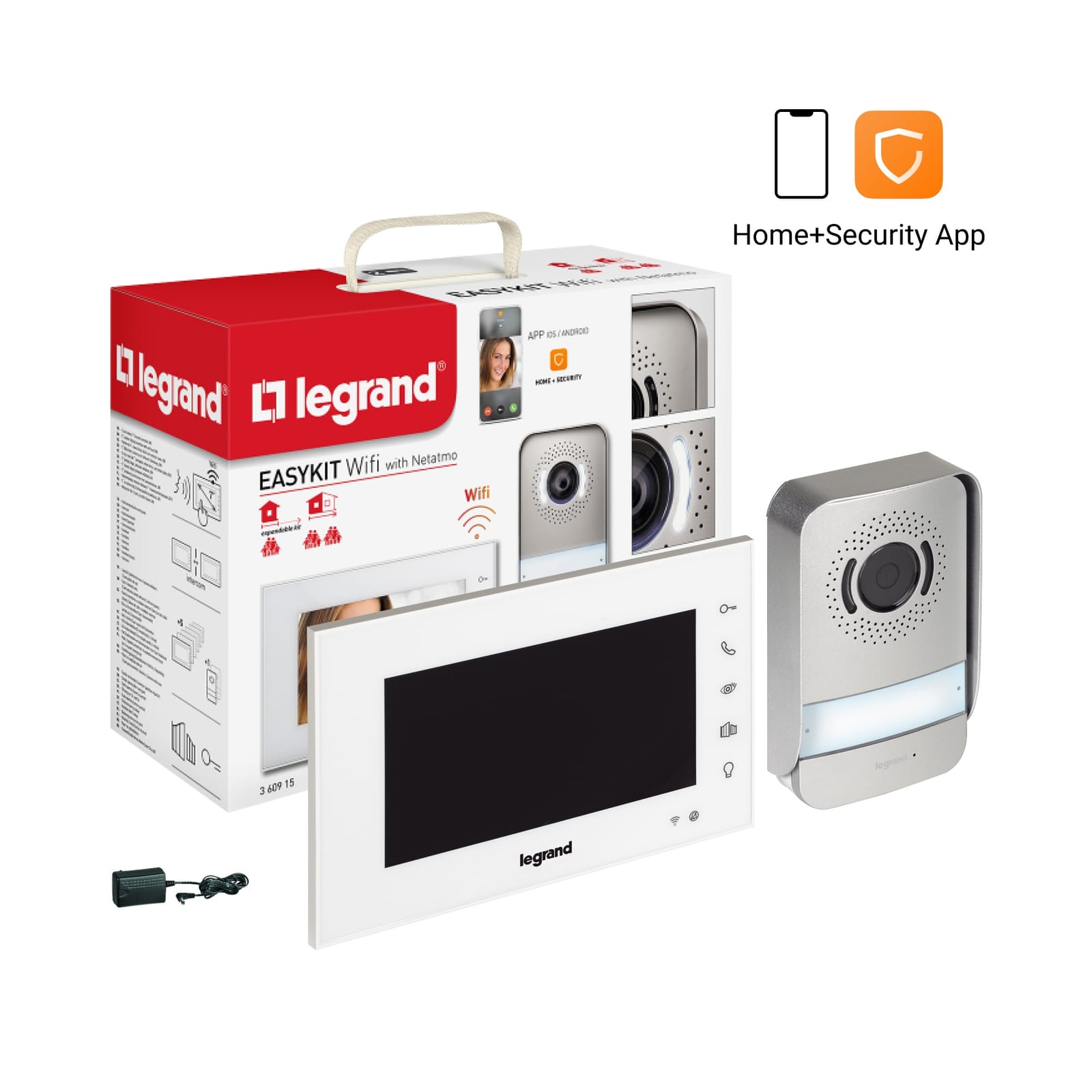 Kit visiophone connecté Legrand avec écran intérieur et platine de rue