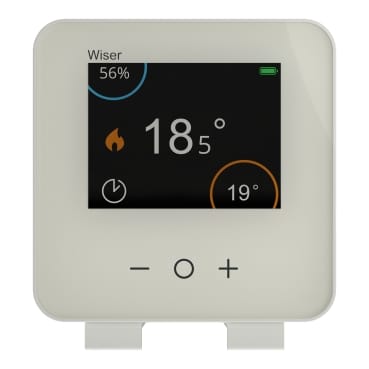 Thermostat connecté Wiser avec écran et boutons de commande