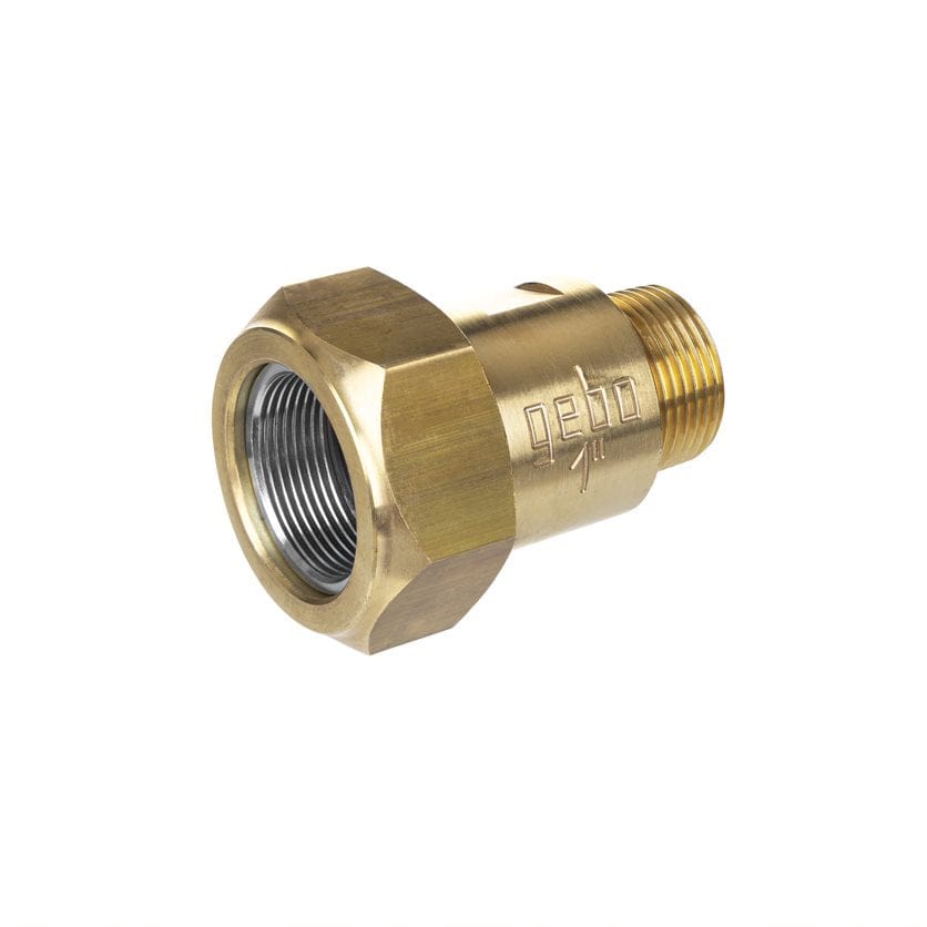 Raccord à compression GEBO en fonte malléable avec écrou, bague fendue et joint