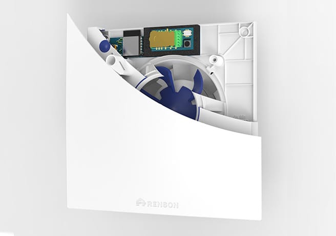 Illustration Renson du système Waves de ventilation décentralisée