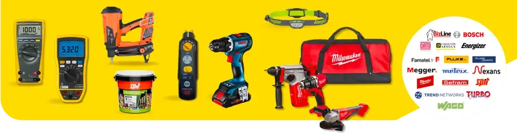 Sélection d’outillage et d’équipements de chantier présentée par Rexel