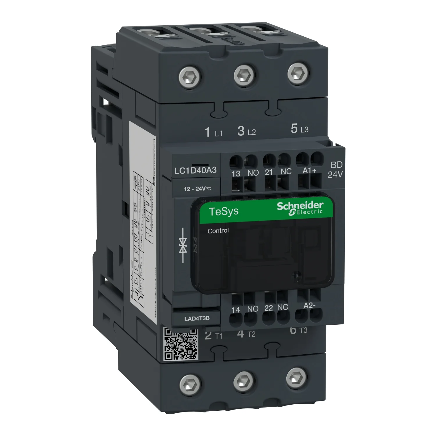 Contacteur de puissance Schneider Electric TeSys D avec bornes de raccordement