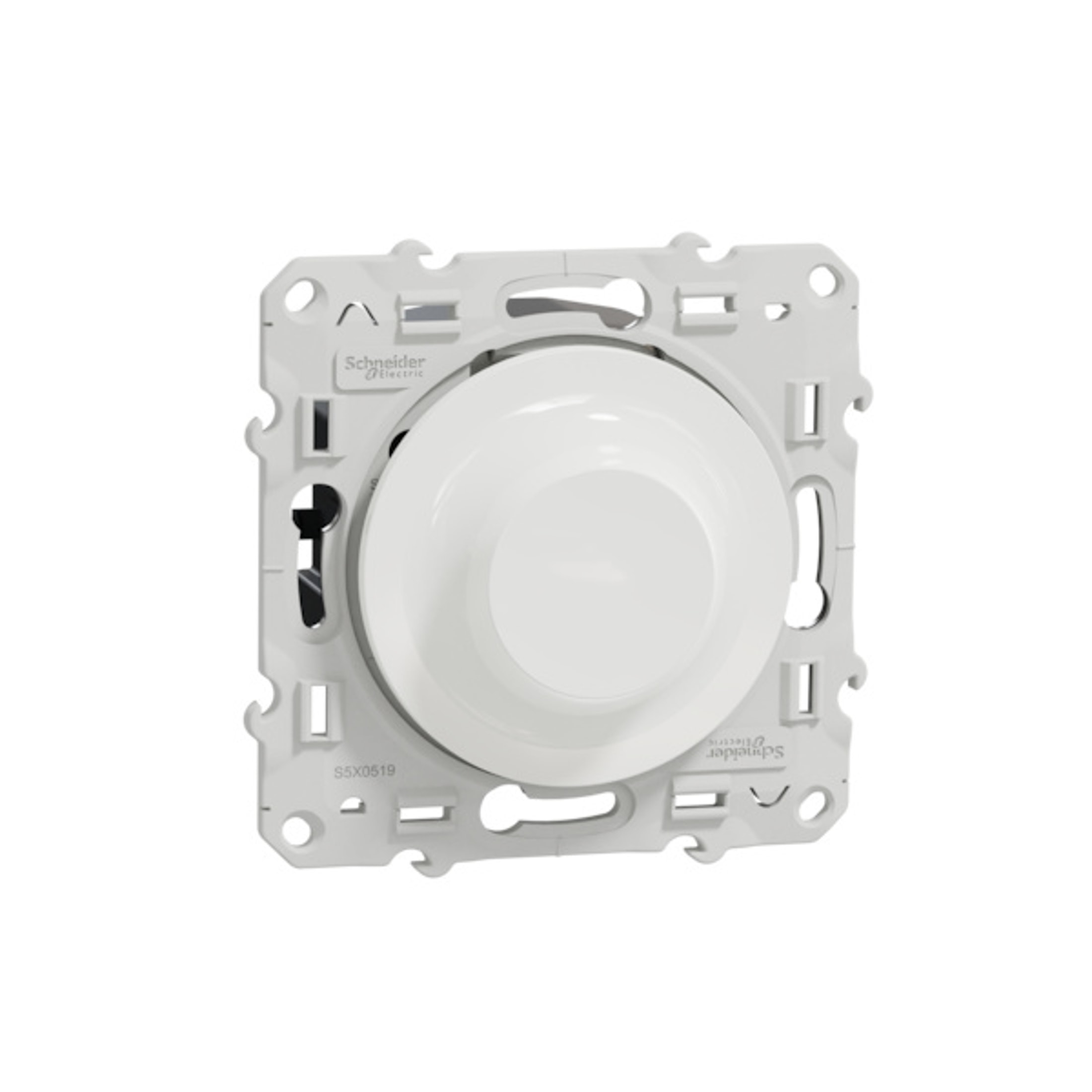 Variateur universel Schneider Odace blanc avec commande rotative