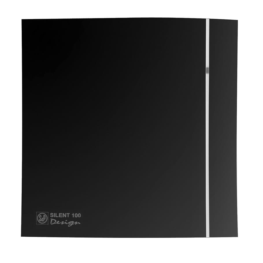 Aérateur Silent 100 Design noir de Soler Palau, vu de face