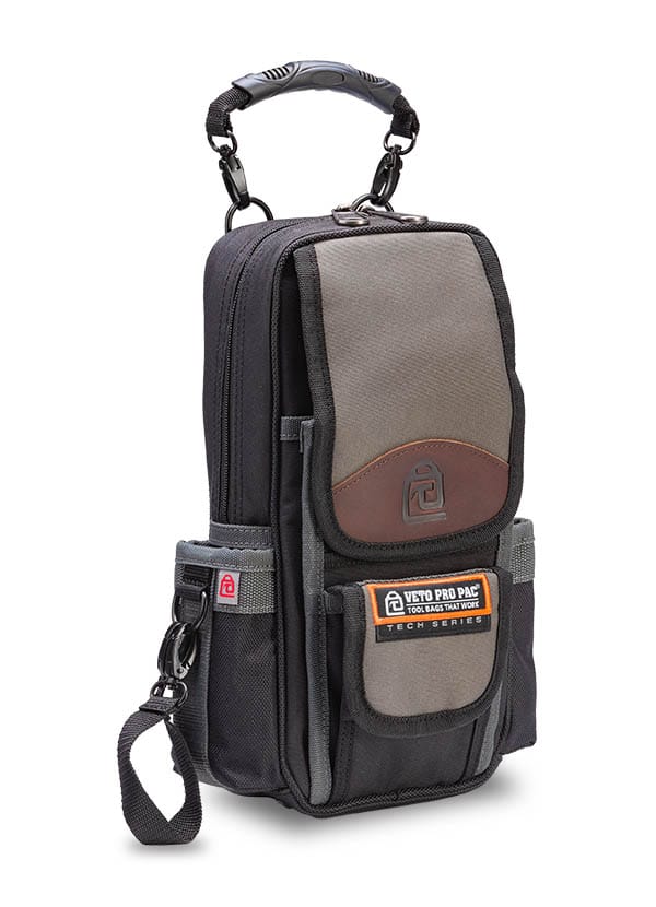 Poche à outils haute Veto Pro Pac MB2 avec son anse, présentée seule sur fond clair