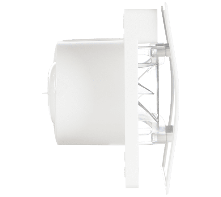 Vortice Punto Evo Flexo blanc vu de profil avec son piquage cylindrique