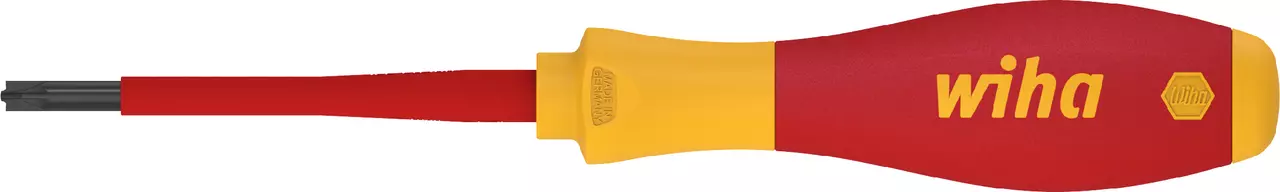 Tournevis Wiha SoftFinish electric SL PZ1 à lame isolée rouge