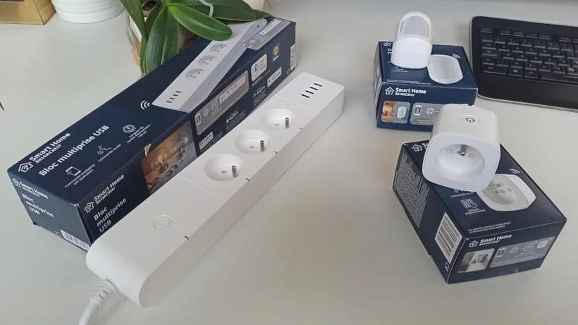 Modules Zigbee Lidl Silvercrest avec prise, multiprise et capteur