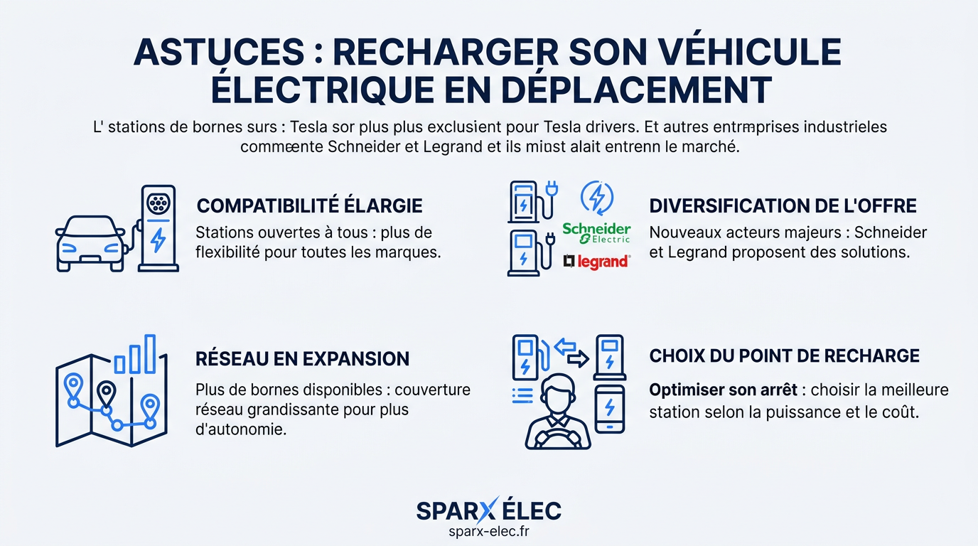 Astuces : recharger son véhicule électrique en déplacement