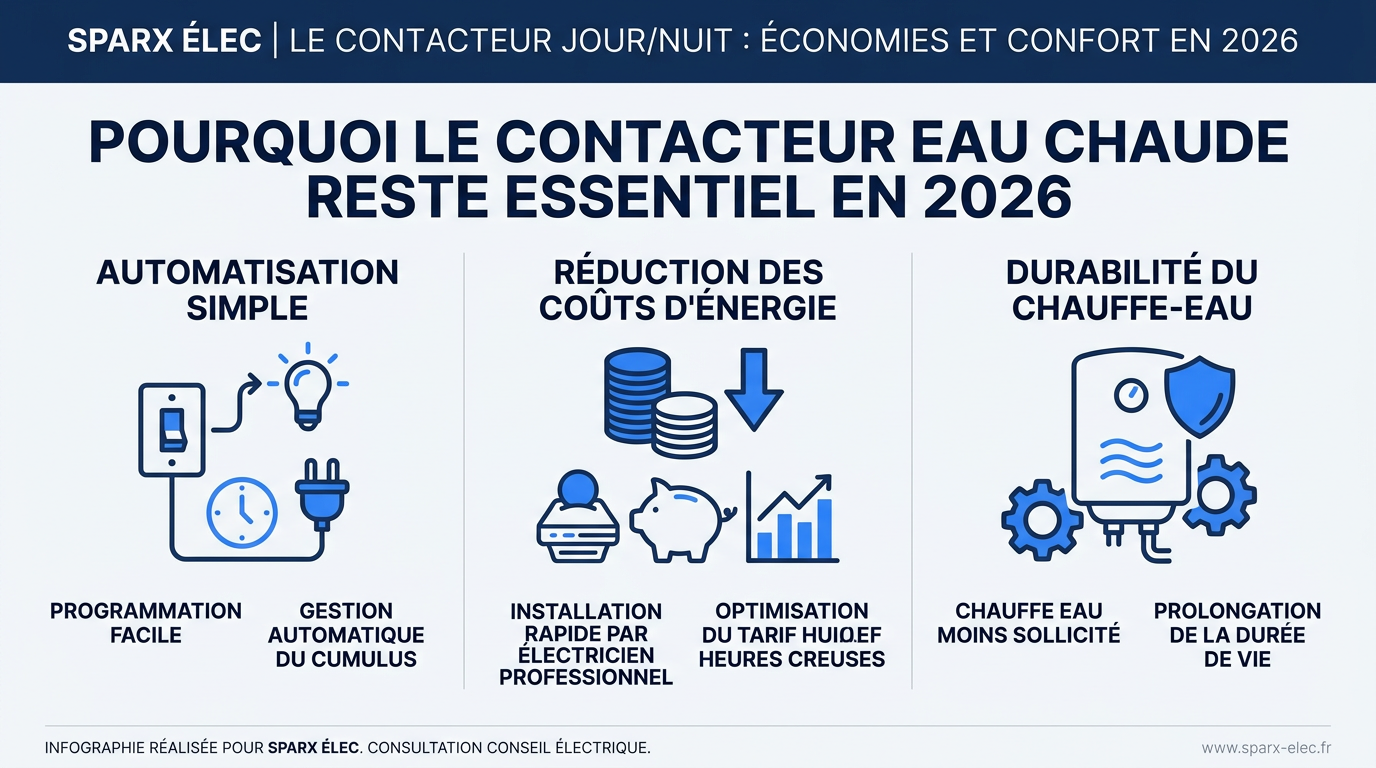 Pourquoi le contacteur eau chaude reste essentiel en 2026