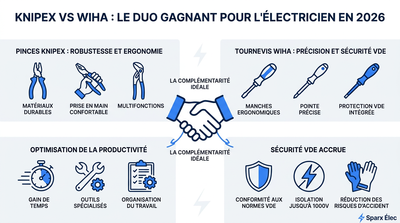 Knipex vs Wiha : quel choix pour l'électricien en 2026 ?
