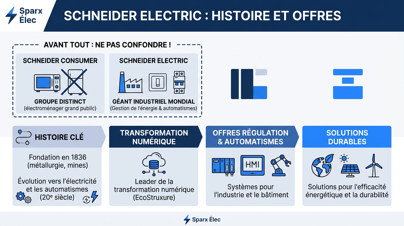 Schneider electric : histoire et offres